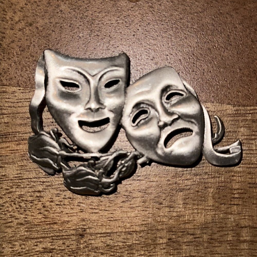 Unique Mask Theater Brooch!